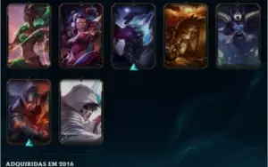 CONTA LOL 88 SKINS