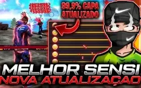 Free Fire Sensibilidade Mobile igual Regedit/Emulador ATT