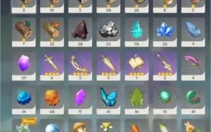 AR 49 Ayaka + Klee + Mona + Harpa celestial