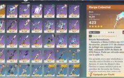 AR 49 Ayaka + Klee + Mona + Harpa celestial