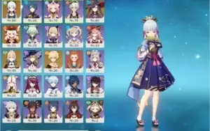 AR 49 Ayaka + Klee + Mona + Harpa celestial