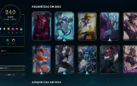 conta diamante IV com todos os champs e 240 skins!