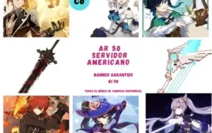 5 Personagens T5 + 2 armas T5