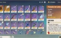 5 Personagens T5 + 2 armas T5