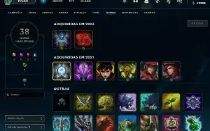 Conta PLATINA 4 | 75% Win - Lol (League Of Legends) Elomoon