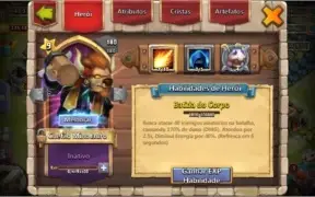 Conta embate de castelo( castle clash) Top com Mino