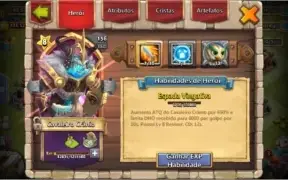 Conta embate de castelo( castle clash) Top com Mino