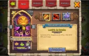 Conta embate de castelo( castle clash) Top com Mino