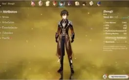 Conta Genshin Impact Zhongli + Mona + Child