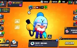Conta do Brawl Stars com 20.000 troféus e 105 gemas