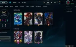 Conta lol 2013 292 skins Plat II Full Dados