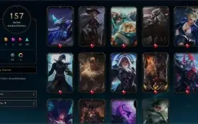 VENDO CONTA DE LOL PLATINA COM WIN RATE ALTO E VARIAS SKINS