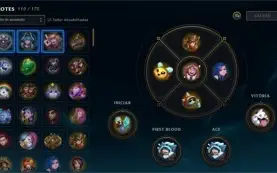 VENDO CONTA DE LOL PLATINA COM WIN RATE ALTO E VARIAS SKINS