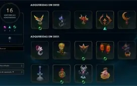 VENDO CONTA DE LOL PLATINA COM WIN RATE ALTO E VARIAS SKINS