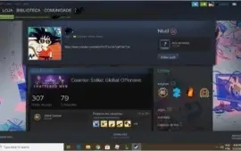 Conta csgo ouro 4, 300 hrs, steam level20 + outros jogos