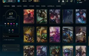 Diamante 4 com 100 Champs e 47 Skins ( JG / TOP / ADC )