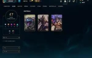 Diamante 4 com 100 Champs e 47 Skins ( JG / TOP / ADC )