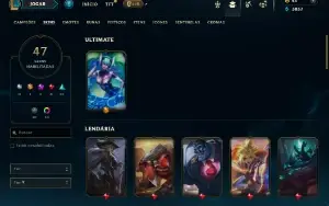 Diamante 4 com 100 Champs e 47 Skins ( JG / TOP / ADC )