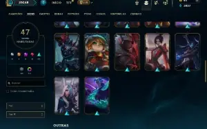 Diamante 4 com 100 Champs e 47 Skins ( JG / TOP / ADC )