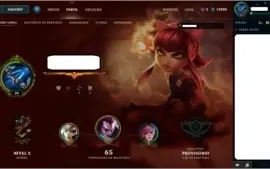 Conta LOL - Nível 30 - Unranked - 71 Campeões e 17 Skins.