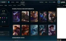 Conta LOL - Nível 30 - Unranked - 71 Campeões e 17 Skins.
