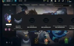 Conta prata 3 com TODOS os champs e 457 Skins + 3 Ultimates