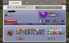CONTA CLASH OF CLANS CV 10 QUASE FULL