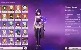 Conta Genshin Impact - AR 57 (NA) - ENDGAME