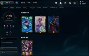 Conta LOL Full Champ 298 skins