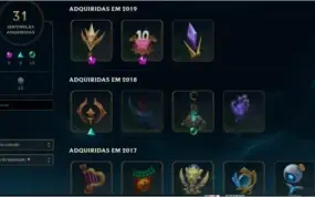 Conta LOL Full Champ 298 skins