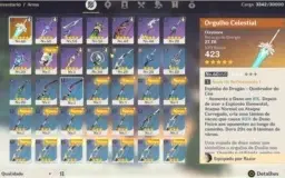 Conta com Qiqi/Jean/Fichl e arma 5 estrelas AR33