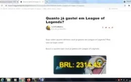 Conta de League of Legends
