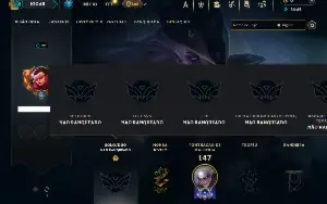 Unranked com 60 Champs e 20 Skins