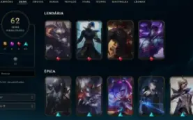 Conta League of Legends Full Acesso - 77 Champs e 62 Skins