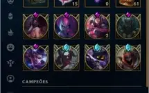 Conta LOL Nível 270 Gold 4 Com 130 skins