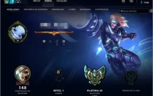 Conta LOL - Platina 3 BARATA