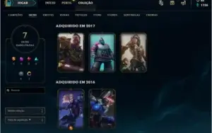 Conta LOL - Platina 3 BARATA