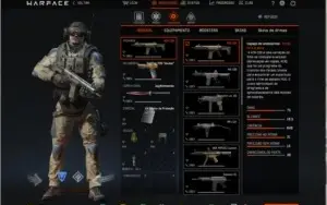 Warface conta top, destaque para m16 gold