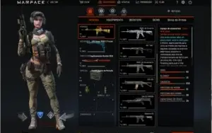 Warface conta top, destaque para m16 gold