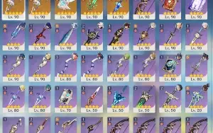 Genshin impact AR60 19 PERSONAGENS T5