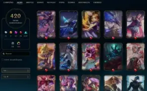 Conta De Lol Com 420 Skins + Valorant Com Skins De Armas