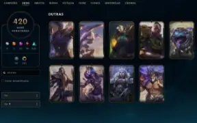 Conta De Lol Com 420 Skins + Valorant Com Skins De Armas
