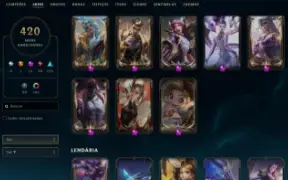 Conta De Lol Com 420 Skins + Valorant Com Skins De Armas
