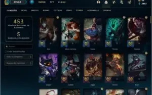 Conta ouro 3 com 135 skins e 118 champs