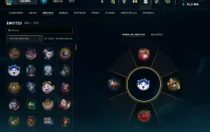 Conta Lol criada em 2014, elo atual mestre, main suporte