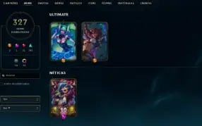 Conta Lol criada em 2014, elo atual mestre, main suporte