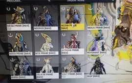 vendo conta no Warframe maestria 17