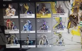 vendo conta no Warframe maestria 17