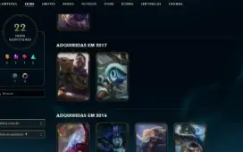 League Of Legends Conta Mestre mmr alto