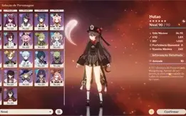 Hutao + homa mais 22 tiros + 900 gemas _ bençao 22 dias